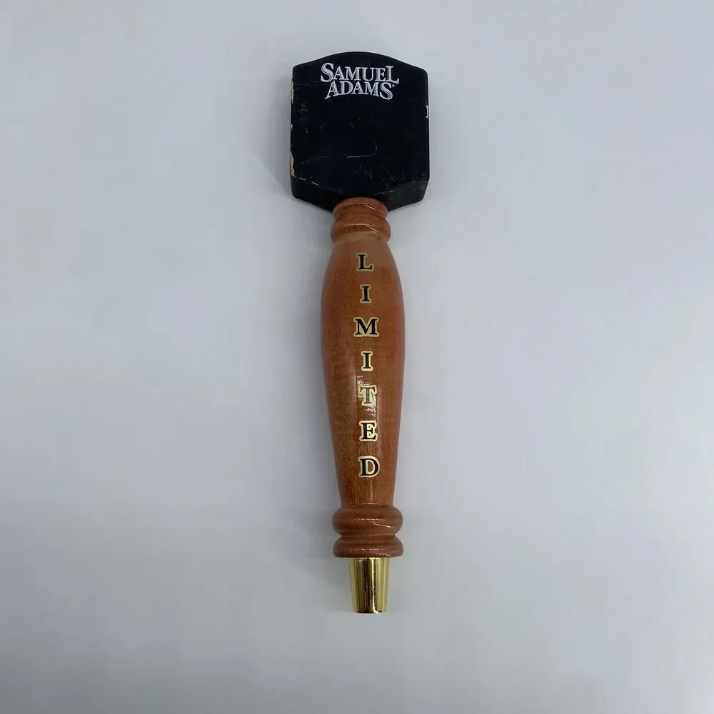 VTG SAMUEL ADAMS Limited‎ Wooden 'Chalkboard Top' Beer Bar Tap Handle Man Cave